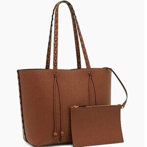 Etro Leather Shopping Bag Brown